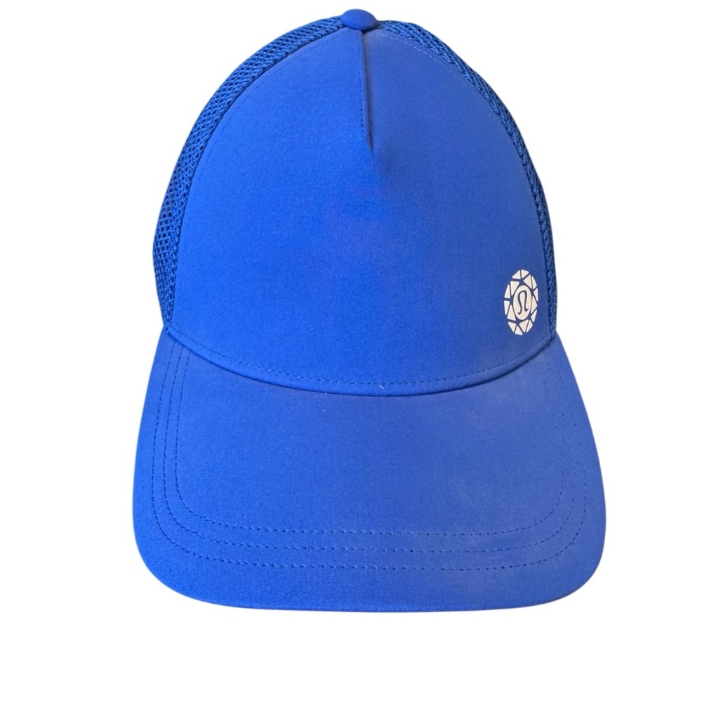 Lululemon Snapback Trucker Hat Blue Small Adjustable Seabreeze 2019 Mesh Back